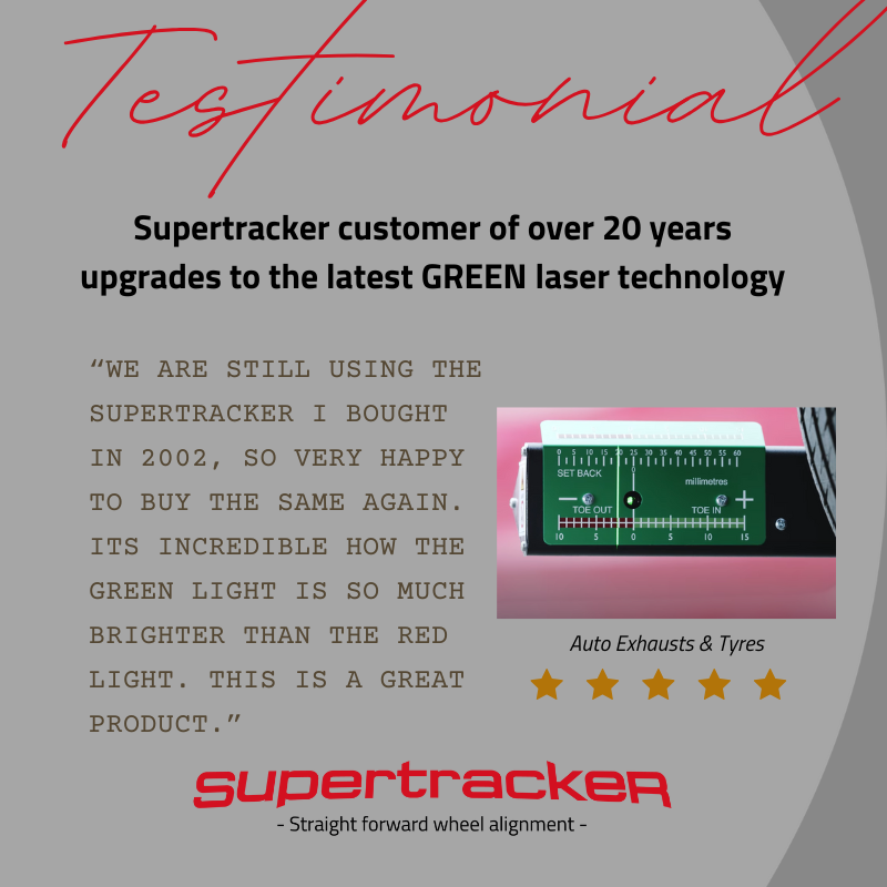 Supertracker laser customer