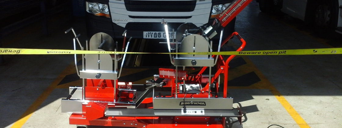 Supertracker commercial wheel alignment system